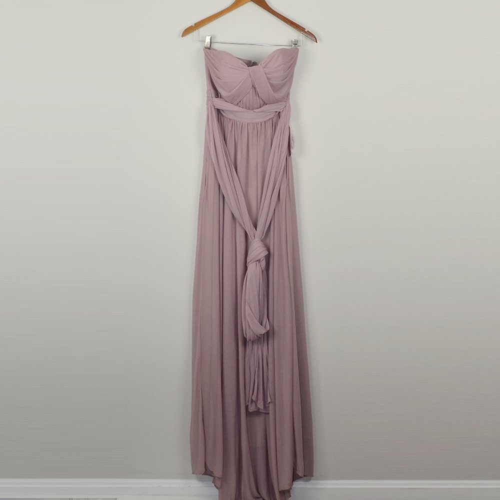 Birdy Grey Convertible Chickie Bridesmaid Dress Mauve NEW Size M - Picture 7 of 16